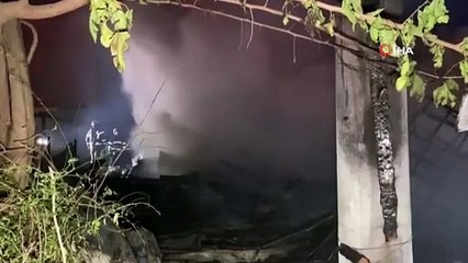 Fabrikanın yanında çıkan yangında facianın eşiğinden dönüldü