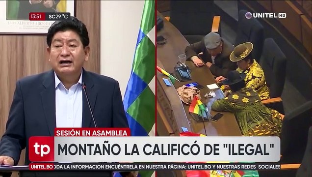 “No hay perdón para estos golpistas”: Montaño habla de procesos judiciales y rechaza la sesión que presidió Andrónico 