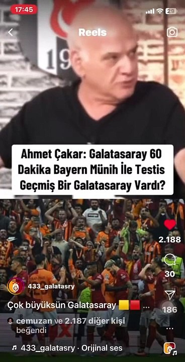 Ahmet Çakar: Galatasaray Bayern Münih'le 60 dakika testis geçti