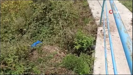 Bu nasıl vicdansızlık!  1 haftalık bebeği su kanalına bıraktılar