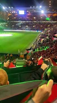 Celtic taraftarından Filistin koreografisi. Müthiş destek. 'Kulüp yapmayın' dedi, İskoçlar dinlemedi