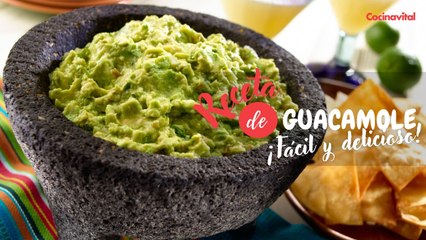 Cómo hacer Guacamole casero en molcajete | Receta mexicana