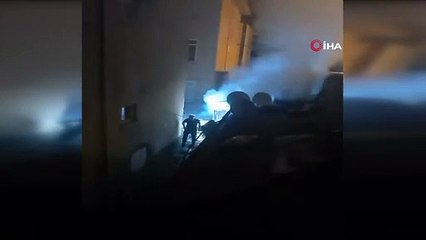 Apartmanda gece yarısı yangın