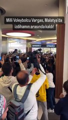 Malatya'da Melissa Vargas izdihamı. Milli yıldız hayranlarının sevgi seline takıldı