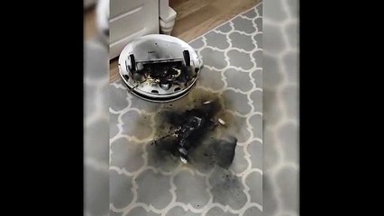 Robot süpürge patladı!