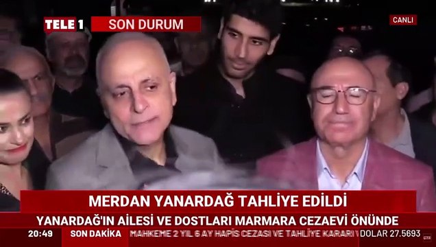 Merdan Yanardağ tahliye edildi. İlk mesajını cezaevi önünde verdi