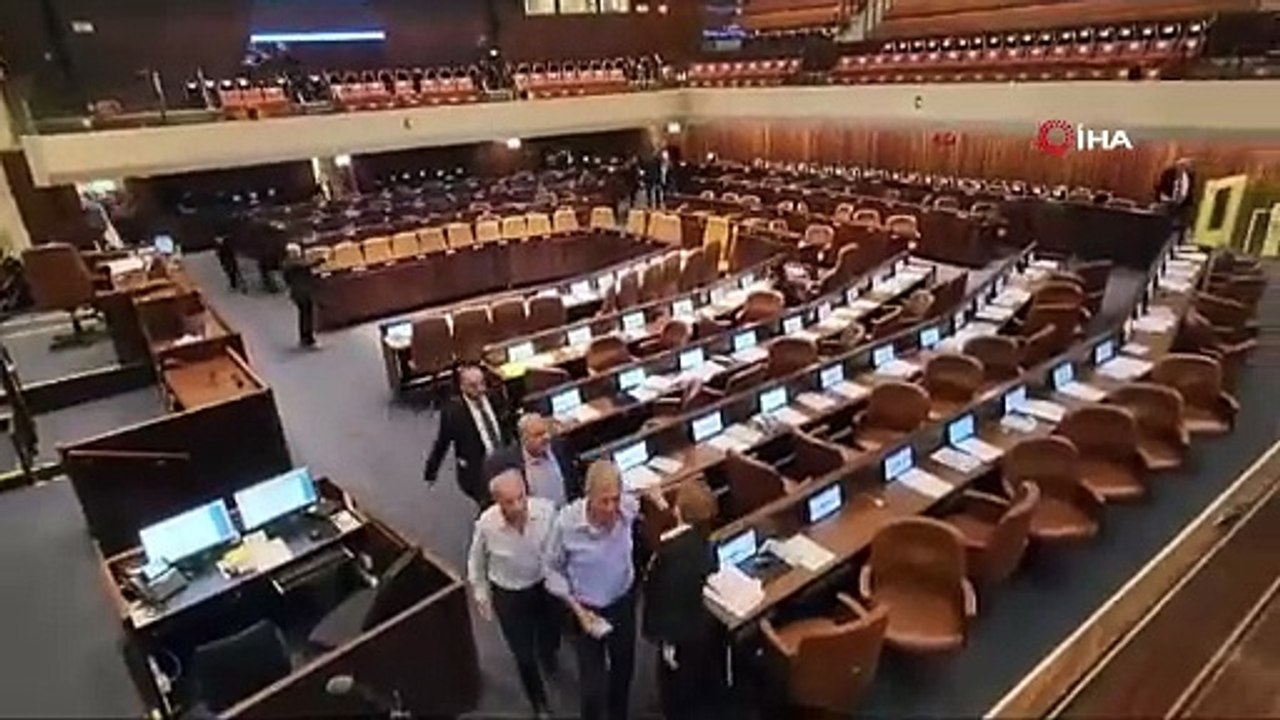 İsrail Meclisi’nde siren sesleri: Sığınaklara koştular