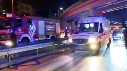 İstanbul’da makas faciası. Araç alev aldı sürücü camdan fırladı