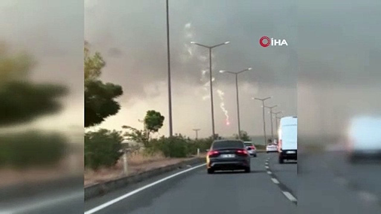 Deniz düşüş anını kaydettiler. Görenler paniğe kapıldı