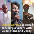 jesuisjournaliste.fr | AJ Plus  @StaceyAbrams joined the #Verzuz rap battle between @Gucci1017 and @Jeezy in an appeal to Georgia voters ahead of the Jan. 5 Senate runoff election.