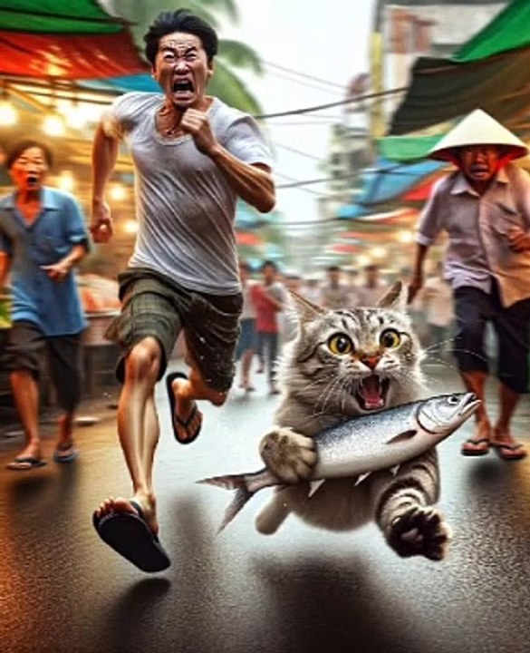 Cat very hungry