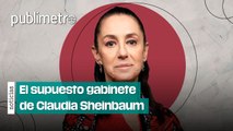 Este sería el supuesto gabinete de la presidenta Claudia Sheinbaum