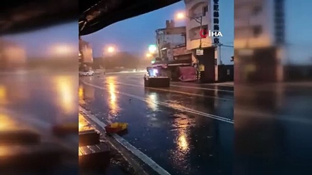 Tayvan’ı Koinu Tayfunu vurdu: 190 yaralı