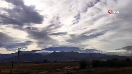 Alagöz Dağları'na kar yağdı