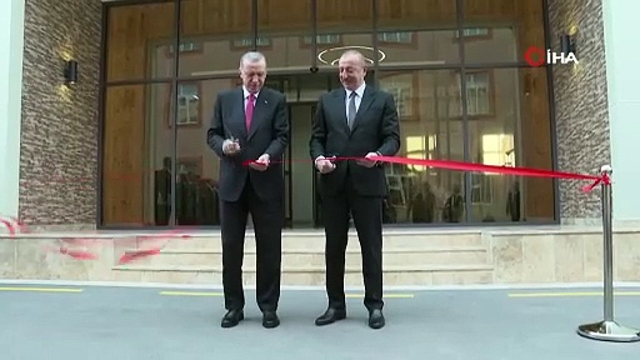 Erdoğan ve Aliyev Nahçıvan Askeri Kompleksi'nin açılışını yaptı