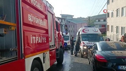 Kışlık konserve yaparken yangın çıktı