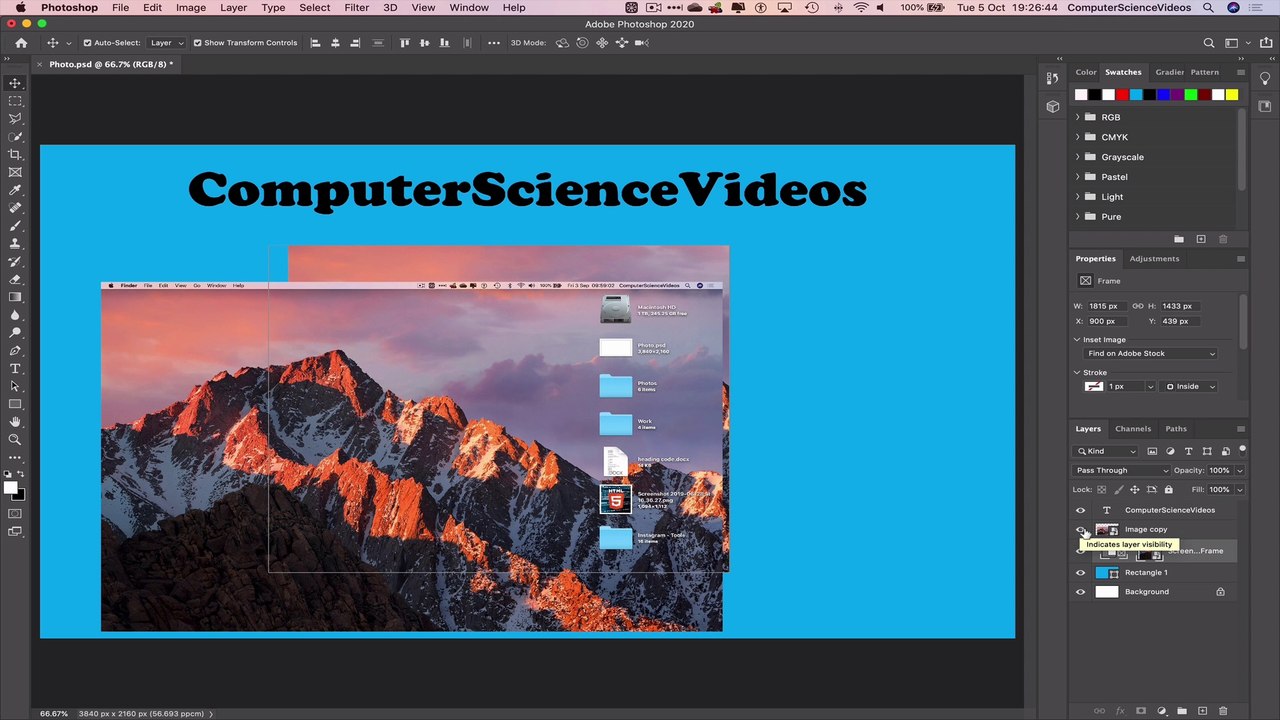 How to USE Adobe Photoshop - Tutorial 9 -  Hide and Unhide Layers | New
