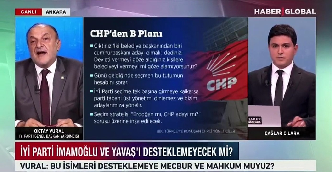 İYİ Partili Oktay Vural CHP’ye sert sözlerle yüklendi. "Demokraside korku ve tehdit işlemez arkadaş"