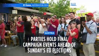 Austrian parties hold final campaign events ahead of Sunday's EU elections