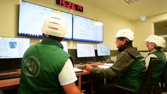 Yusufeli Barajı'nda elektrik üretiminde sona gelindi