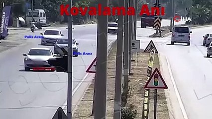 'Dur' ihtarına uymayan araç polisin takibi sonucu yakalandı