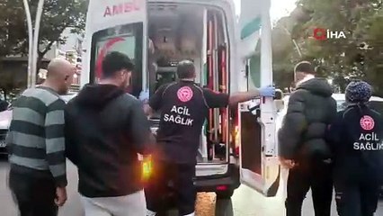 Kaza yapan motosikletli ehliyeti olmadığı için hastaneye gitmeyi reddetti