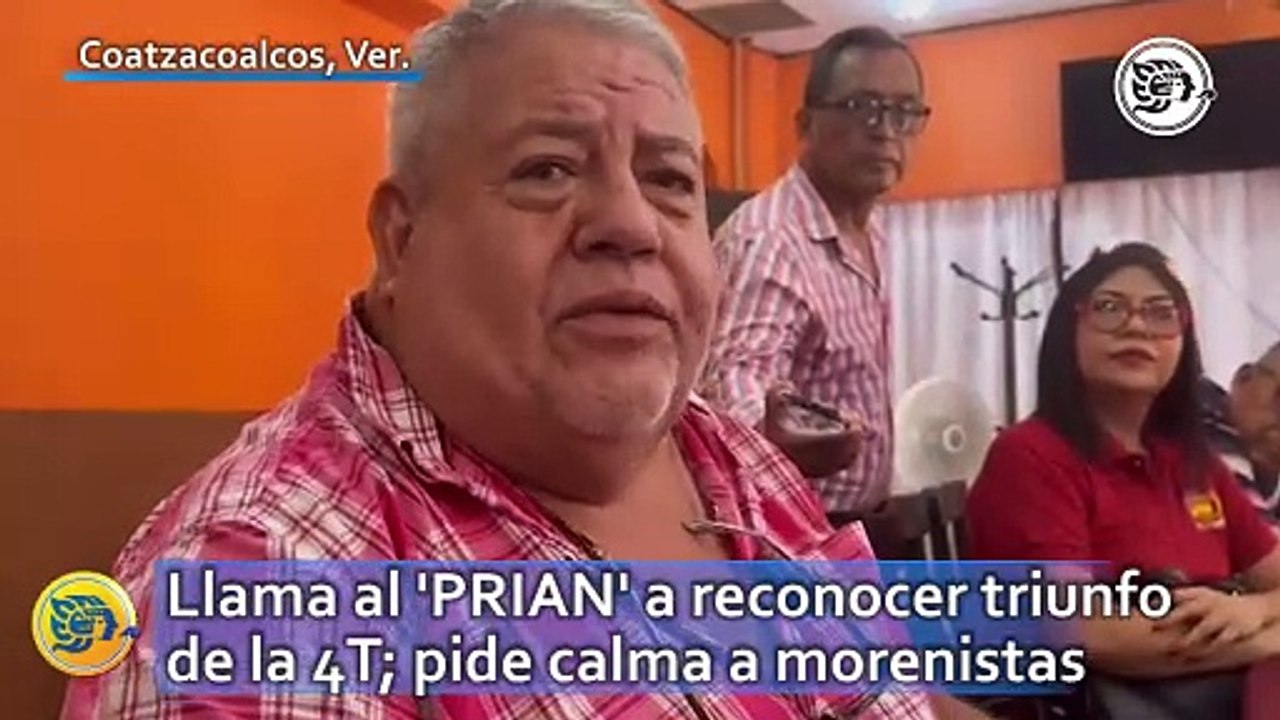 Manuel Huerta llama al 'PRIAN' a reconocer triunfo de la 4T; pide calma a morenistas
