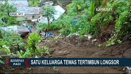 Satu Keluarga Tewas Tertimbun Longsor di NTT