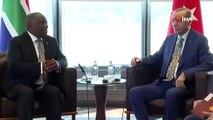 Erdoğan, Güney Afrika Cumhurbaşkanı Ramaphosa ile bir araya geldi