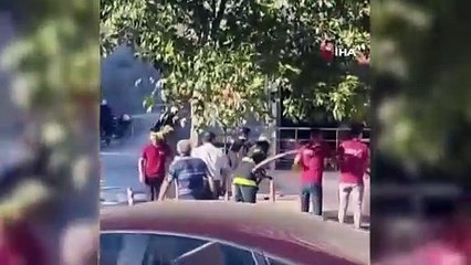 Market deposunda çıkan yangın korkuttu