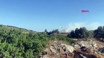 Çöplükte çıkan yangın otluk alana sıçradı. 3 uçak, 5 helikopter ile yangına müdahale ediliyor