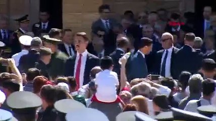 Anıtkabir'de Erdoğan'a yine tezahürat yaptılar