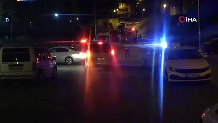 Kendiliğinden giden araç alev alev yandı