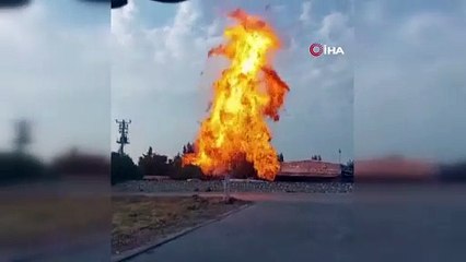 Santral bomba gibi patladı. Alev topuna döndü