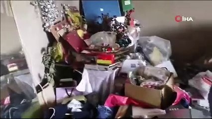 Isparta'da çöp evden ve deposundan 7 kamyon atık çıktı
