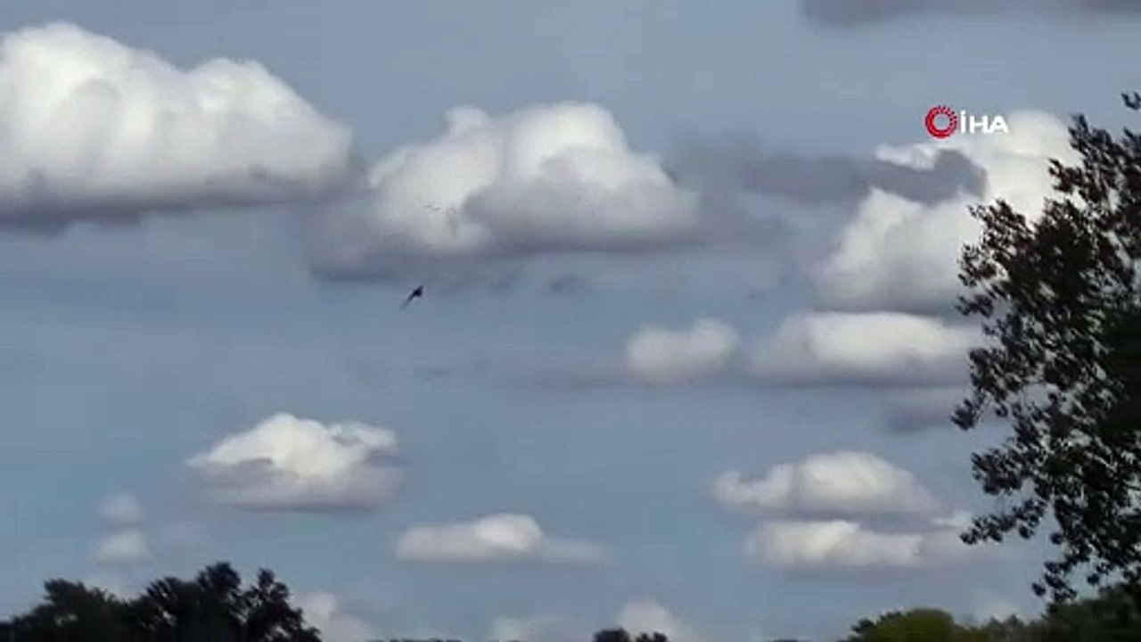 ABD’deki uçuş  gösterisinde  facianın eşiğinden dönüldü. Uçak Apartmanın Otoparkına Düştü