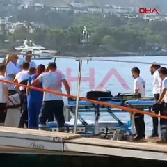 Yunan adasında kaza yapan Ali Sabancı ve Vuslat Doğan Sabancı'nın Bodrum' getirildiği anlar