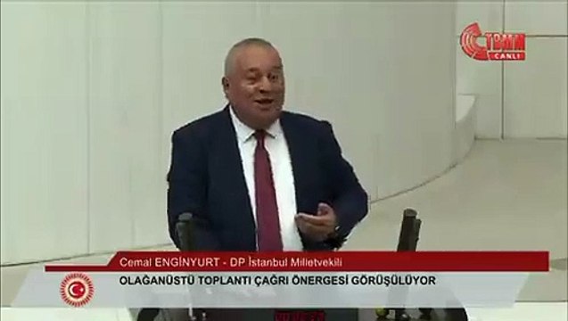 Cemal Enginyurt Meclis'te AKP'lilere açtı ağzını yumdu gözünü: Ben Türk oğlu Türk'üm. Türkçe konuşurum