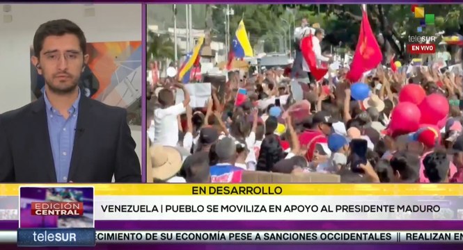 Venezuela continúa con las movilizaciones masivas en apoyo al presidente Maduro