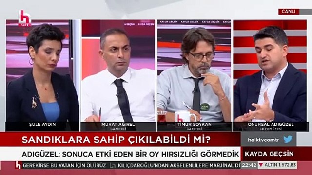 Onursal Adıgüzel Seçime etki eden bir oy hırsızlığı görmedik dedi. Kılıçdaroğlu seçimi hileyle adılar dedi
