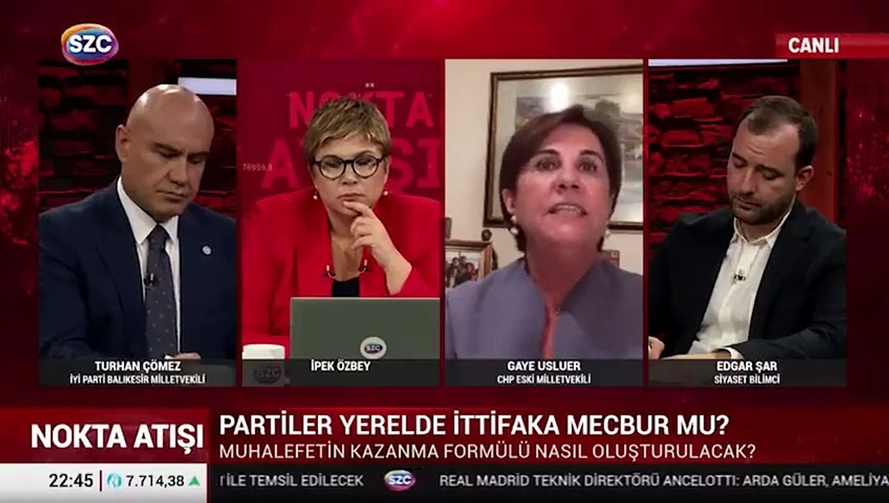 İYİ Partili Turhan Çömez CHP'li Gaye Usluer'e canlı yayında cevabı yapıştırdı