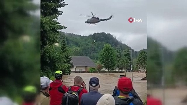 Slovenya'yı sel vurdu. Vatandaş, 'bin yıldır böyle sel görmedik' dedi