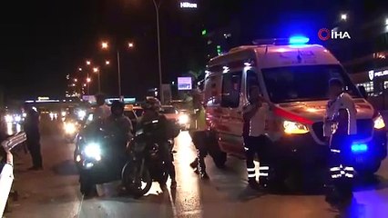 E-5'te 2 araç ve 1 motosiklet kazaya karıştı