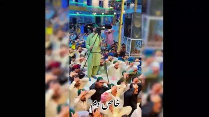 Kendini hoca sanan kişi, cemaatin başına geçip garip sesler çıkardı