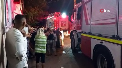 Yangın ihbarı mahalleliyi sokağa döktü