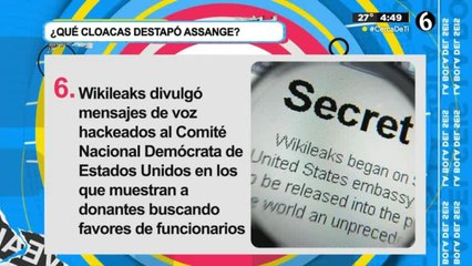 6 filtraciones de Julian Assange
