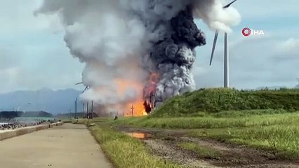 Japonya'da JAXA'ya ait roket motoru test sırasında patladı