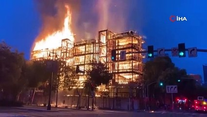 ABD'de inşaat halindeki binada yangın