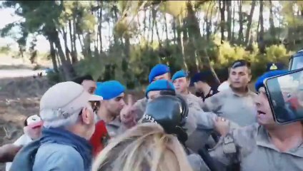 Jandarma Akbelen'de ağaçları koruyanlara bağırdı: Yeter sizden 5 gündür çektiğimiz lan