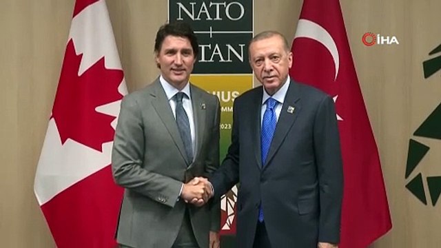 Cumhurbaşkanı Erdoğan, Kanada Başbakanı Trudeau ile görüştü